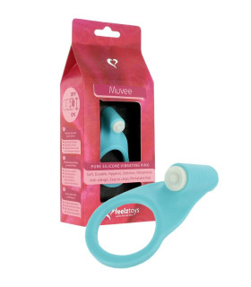 Эрекционное кольцо с вибрацией FeelzToys, голубое - No Taboo