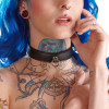 Чокер с кольцом Bad Kitty Bondage Collar, черный, фото №1 — секс шоп Украина, NO TABOO
