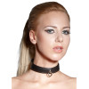 Чокер с кольцом Bad Kitty Bondage Collar, черный, фото №4 — секс шоп Украина, NO TABOO