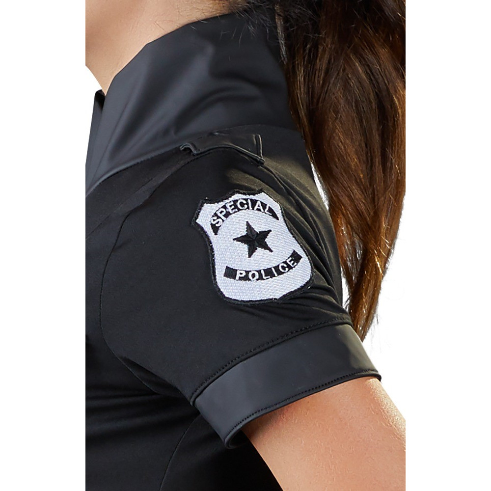 Костюм полицейской сексуальный Cottelli Police Dress, S, черный, фото №7 — секс шоп Украина, NO TABOO