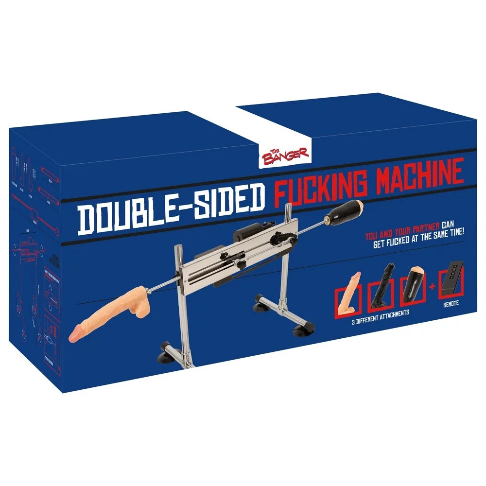 Секс-машина двухсторонняя The Banger Double Side Fuck Machine, 3 насадки фото №2 — секс игрушки: Украина, NO TABOO