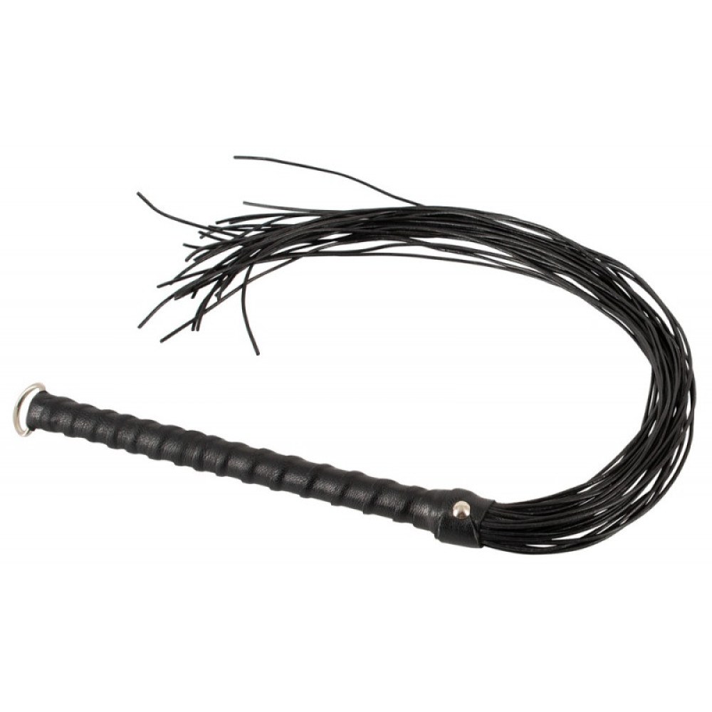 Плеть ZADO Leather flogger corduroy, черная, фото №0 — секс шоп Украина, NO TABOO