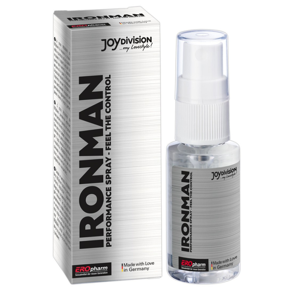 Спрей для члена збудливий з ефектом подовження Ironman Spray, 30 мл, фото №0 — секс шоп Україна, NO TABOO