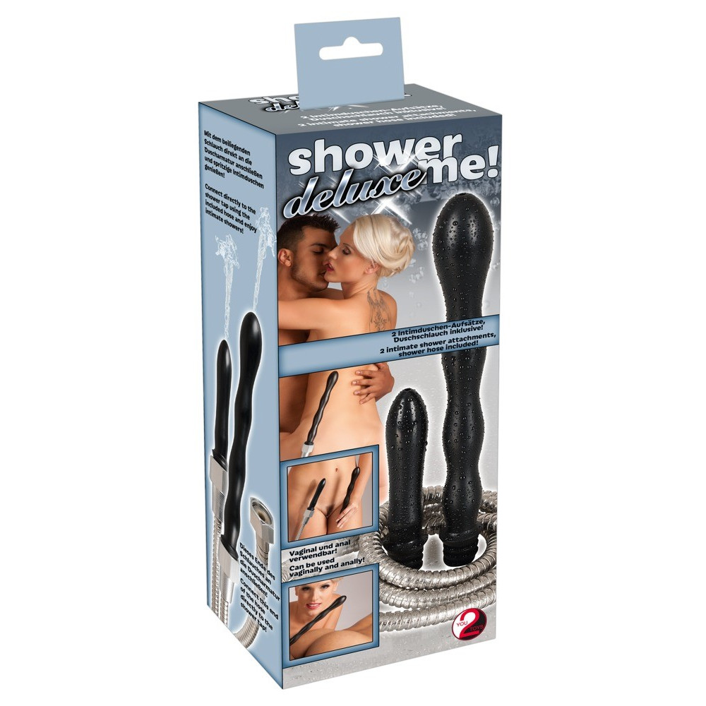 Набор анальный душ You2Toys Shower me deluxe, шланг и 2 насадки фото №2 — секс игрушки: Украина, NO TABOO