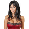 Парик длинный с челкой Cottelli Collection Long Black Wig, 50 см , фото №4 — секс шоп Украина, NO TABOO
