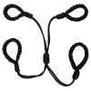 Система фіксації з бондажної мотузки Bad Kitty Handcuffs 1, чорна, фото №4 — секс шоп Україна, NO TABOO