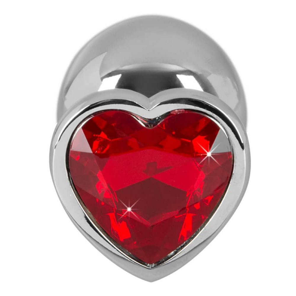 Анальная пробка с красным камнем-сердце You2Toys Diamond Butt Plug large, 9.4 см х 4.1 см фото №4 — секс игрушки: Украина, NO TABOO