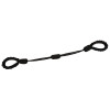 Наручники из бондажной веревки Bad Kitty Handcuffs 1, черные, фото №4 — секс шоп Украина, NO TABOO