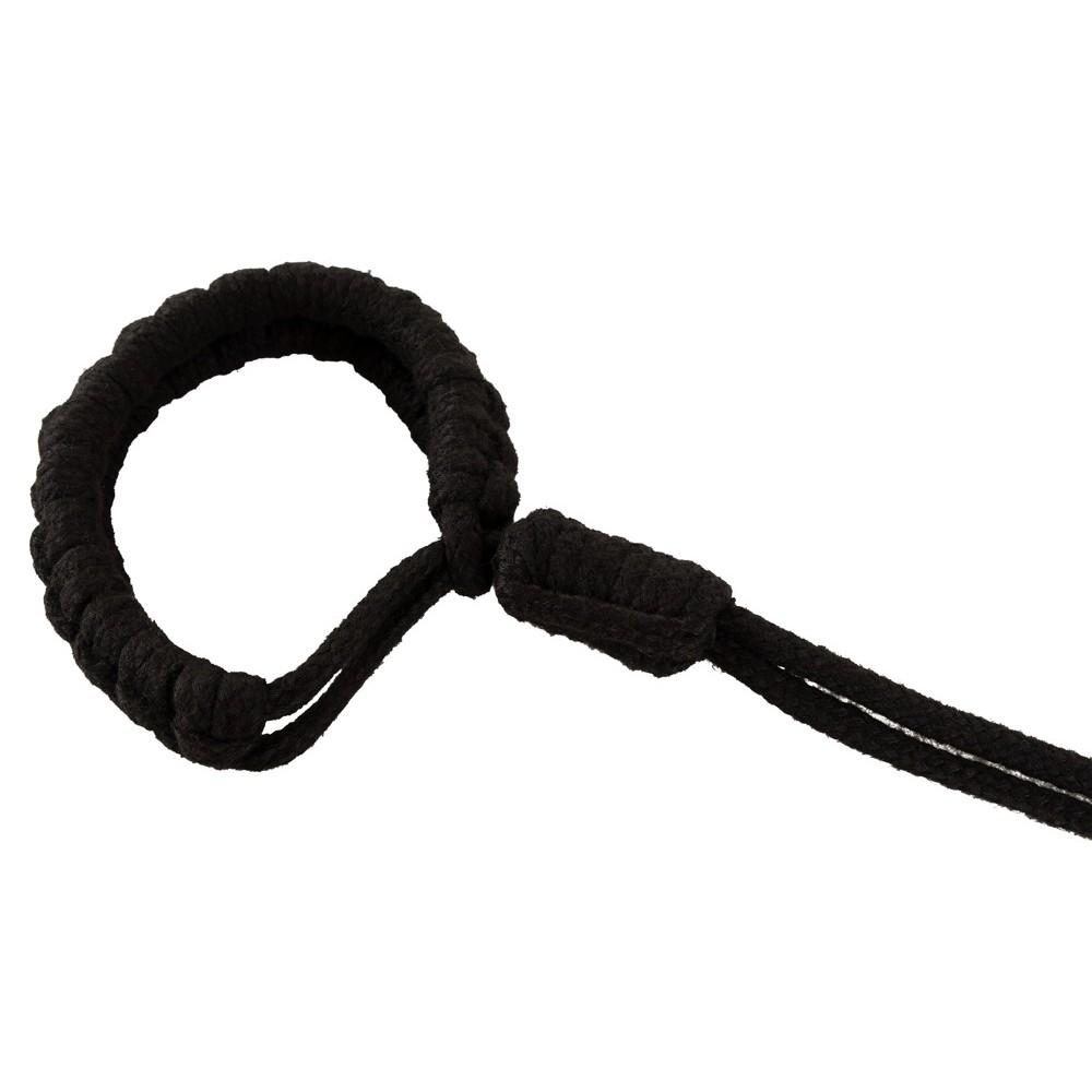 Наручники из бондажной веревки Bad Kitty Handcuffs 1, черные, фото №5 — секс шоп Украина, NO TABOO
