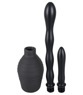 Анальный душ You2Toys Shower Me, 2 насадки, черный, 300 мл - No Taboo