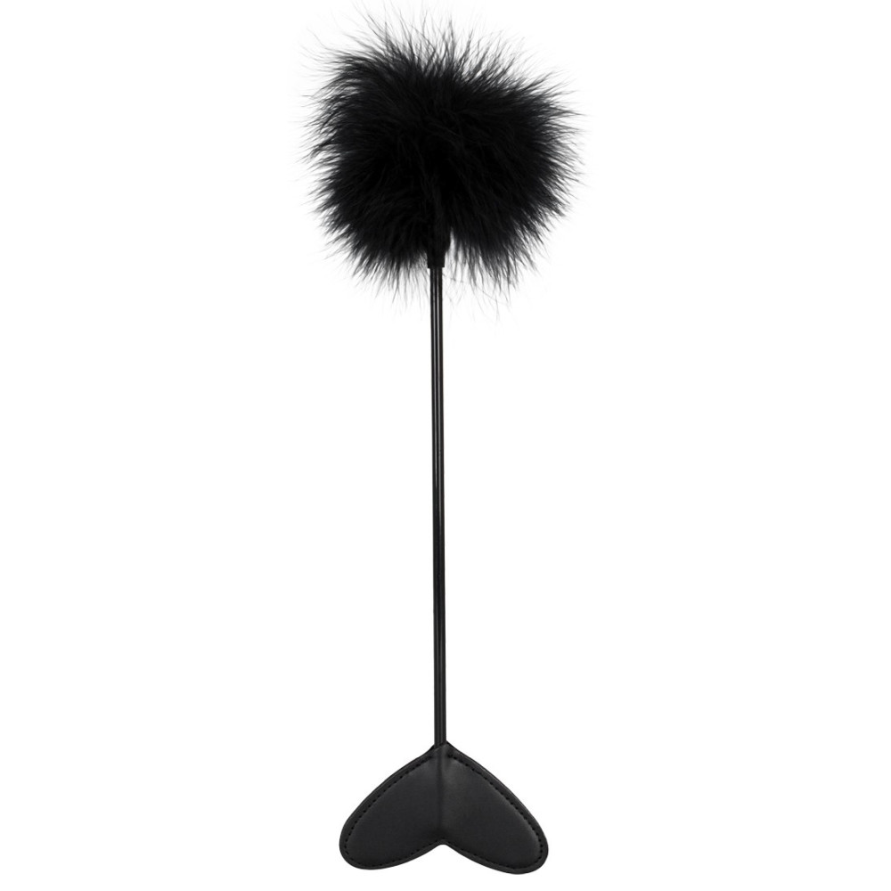 Стек двухсторонний Bad Kitty Feather Wand, черный, фото №0 — секс шоп Украина, NO TABOO
