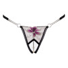 Стринги сексуальные с интимным вырезом Cottelli Collection String Flower, S/M, фото №4 — секс шоп Украина, NO TABOO
