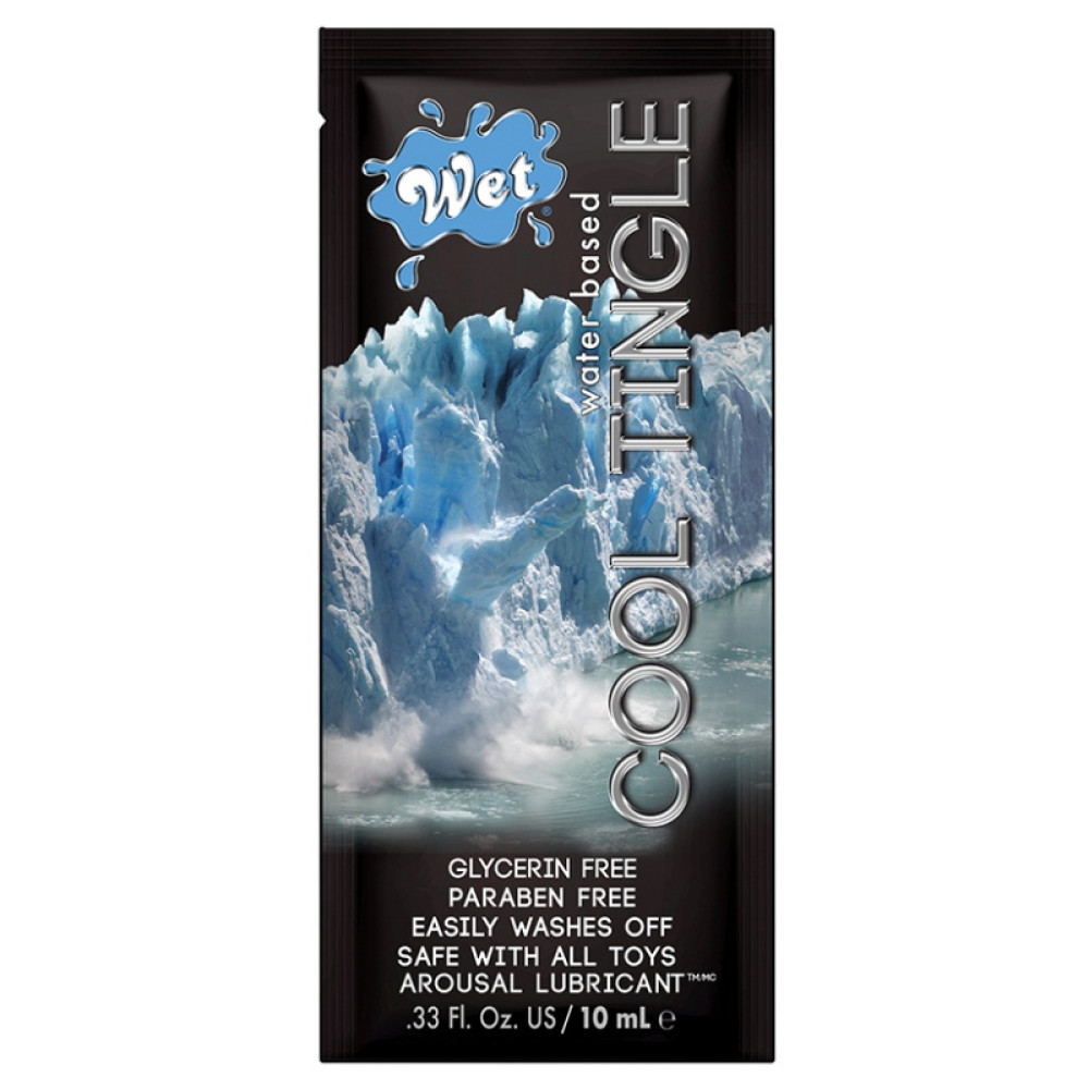 Сашет лубрикант Wet Cool Tingle 10 мл, на водной основе с освежающим эффектом, фото №0 — секс шоп Украина, NO TABOO