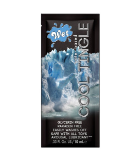 Сашет лубрикант Wet Cool Tingle 10 мл, на водной основе с освежающим эффектом - No Taboo