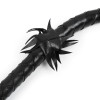 Кнут с флоггером на окончании Fetish Stripe flogger, черный, 86 см, фото №3 — секс шоп Украина, NO TABOO