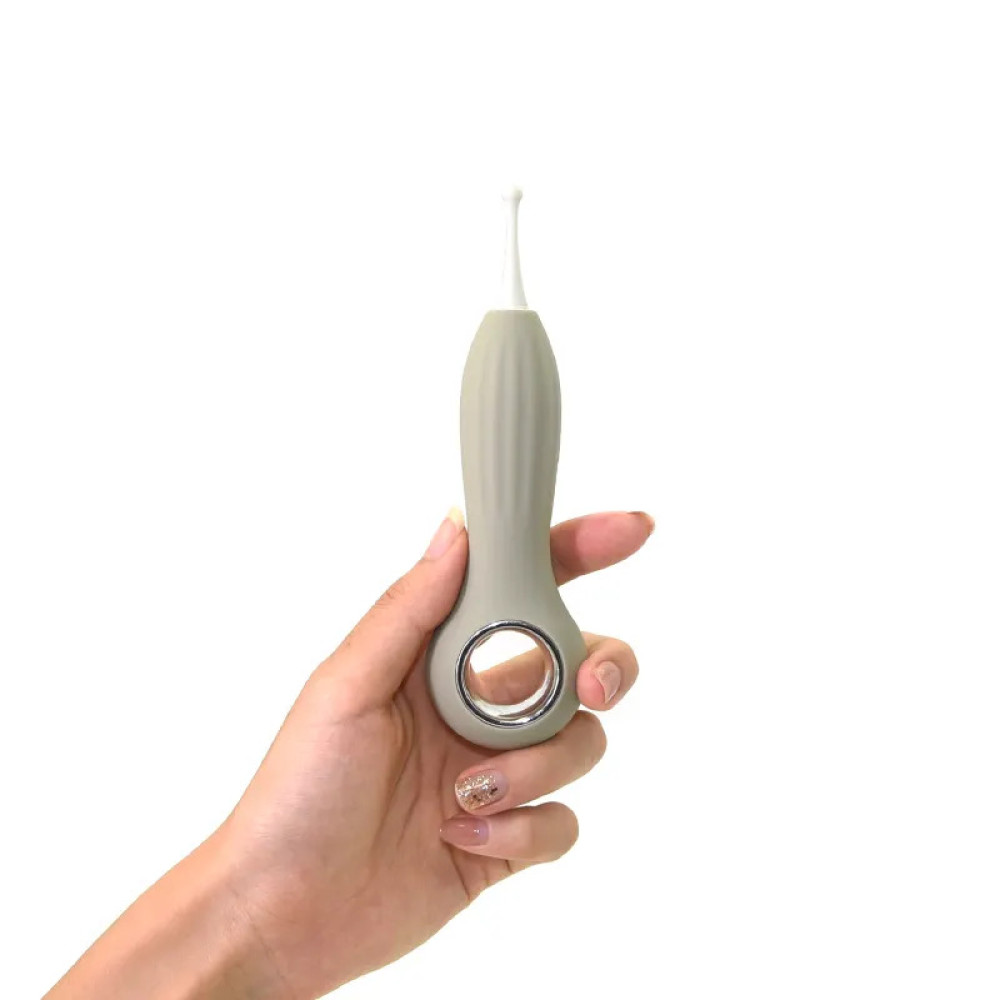 Вибратор для клитора Sweet Em Vibe Pen с тремя насадками, серый, 14.5 х 4.2 см фото №7 — секс игрушки: Украина, NO TABOO