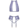 Комплект сексуальный Kissable Suspender Set S/M, лавандовый, фото №4 — секс шоп Украина, NO TABOO