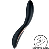 Вибратор для точки G Satisfyer Rrrolling Explosion с движущимся шариком, чёрный, 22 х 3.6 см фото №1 — секс игрушки: Украина, NO TABOO