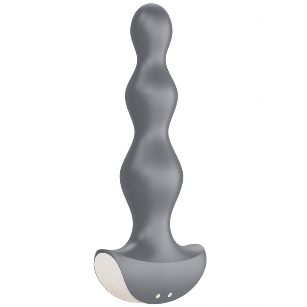 Анальный вибратор Satisfyer Lolli Plug 2, серый, 14 х 3 см фото №4 — секс игрушки: Украина, NO TABOO