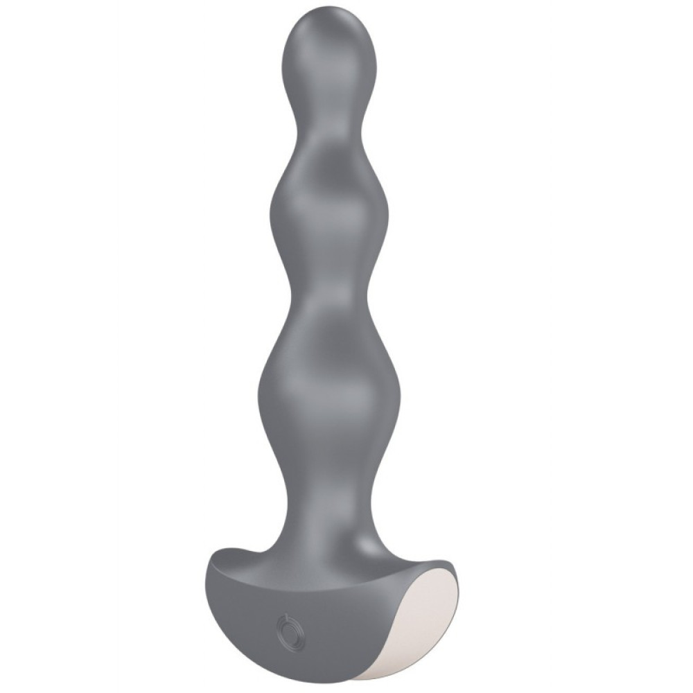 Анальный вибратор Satisfyer Lolli Plug 2, серый, 14 х 3 см фото №3 — секс игрушки: Украина, NO TABOO