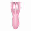 Вибратор тройной смарт гибкий Satisfyer Threesome 4, розовый, 14 х 5.5 см фото №6 — секс игрушки: Украина, NO TABOO