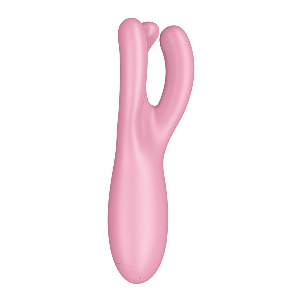 Вибратор тройной смарт гибкий Satisfyer Threesome 4, розовый, 14 х 5.5 см фото №7 — секс игрушки: Украина, NO TABOO