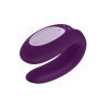 Вибратор для пар Satisfyer Double Joy с приложением, фиолетовый, 9.1 х 4.1 см фото №3 — секс игрушки: Украина, NO TABOO