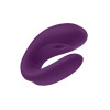 Вибратор для пар Satisfyer Double Joy с приложением, фиолетовый, 9.1 х 4.1 см фото №4 — секс игрушки: Украина, NO TABOO