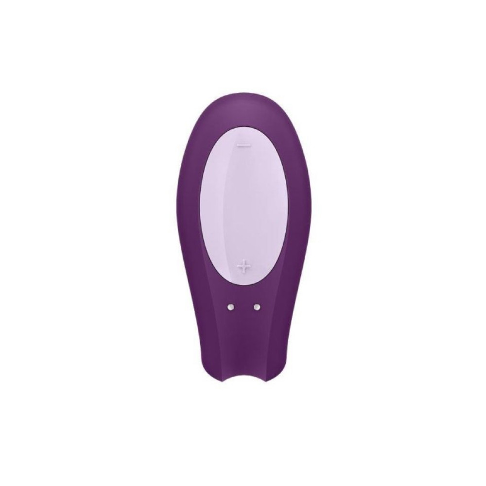 Вибратор для пар Satisfyer Double Joy с приложением, фиолетовый, 9.1 х 4.1 см фото №6 — секс игрушки: Украина, NO TABOO