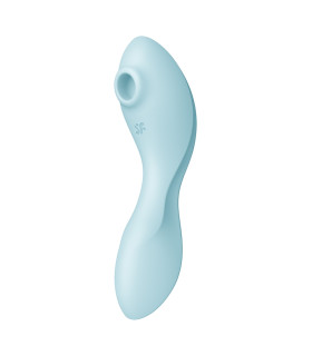 Двойной вибратор Satisfyer Curvy Trinity 5+ с вакуумной стимуляцией, белый, 5.5 х 4.6 см - No Taboo
