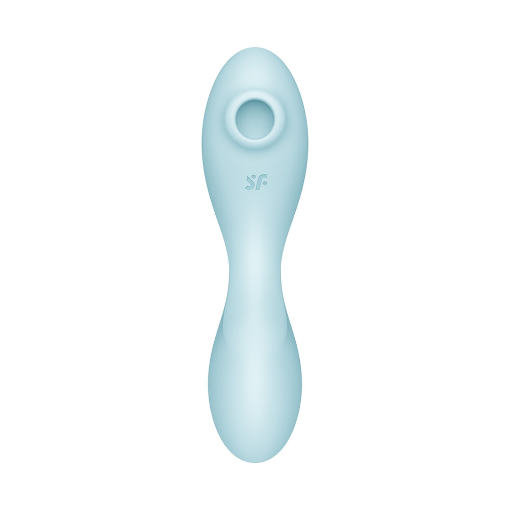 Вібратор подвійний Satisfyer Curvy Trinity 5+ із вакуумною стимуляцією, білий, 5.5 х 4.6 см фото №3 — секс іграшки: Україна, NO TABOO