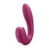 Вибратор для точки G Satisfyer Sunray с приложением и вакуумной стимуляцией, красный, 14.8 х 3.1 см фото №1 — секс игрушки: Украина, NO TABOO