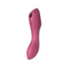 Вибратор Satisfyer Curvy Trinity 3 с вакуумной стимуляцией, красный, 17.7 х 3.8 см фото №1 — секс игрушки: Украина, NO TABOO