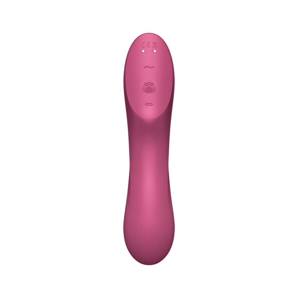 Вибратор Satisfyer Curvy Trinity 3 с вакуумной стимуляцией, красный, 17.7 х 3.8 см фото №5 — секс игрушки: Украина, NO TABOO