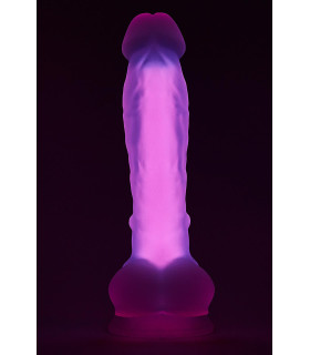 Фаллоимитатор светящийся в темноте Dream Toys Radiant, L, розовый - No Taboo