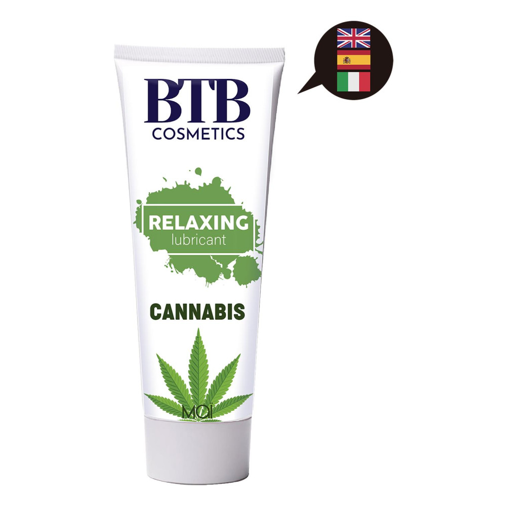 Лубрикант на водной основе с расслабляющим эффектом BTB CANNABIS, 100 мл, фото №4 — секс шоп Украина, NO TABOO