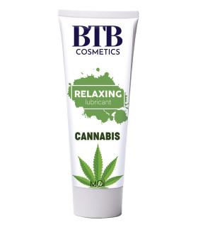 Лубрикант на водной основе с расслабляющим эффектом BTB CANNABIS, 100 мл - No Taboo