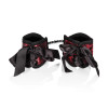 Наручники текстильные California Exotics Scandal Corset Cuffs, черно-красные, фото №1 — секс шоп Украина, NO TABOO