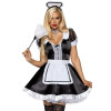Костюм секси горничной Leg Avenue Classic French Maid, M, 3 предмета, черный, фото №1 — секс шоп Украина, NO TABOO