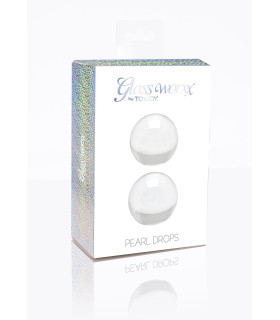Вагинальные шарики TOYJOY Pearl Drops, стеклянные, 3 см - No Taboo