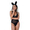 Костюм кролика эротический Daring Intimates Classic Bunny, 3 предмета, черный, S/M, фото №3 — секс шоп Украина, NO TABOO