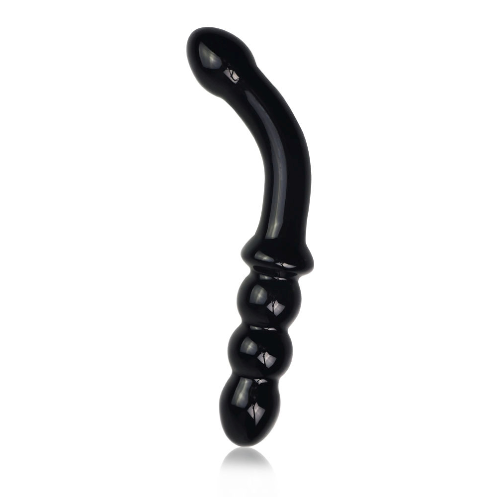 Фаллоимитатор стеклянный Lovetoy Glass Romance, черный, 17 см х 3.5 см фото №0 — секс игрушки: Украина, NO TABOO