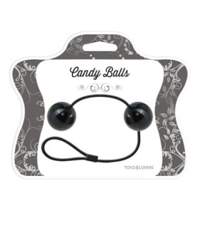 Вагинальные шарики Toyz4Lovers Candy Balls, черные, 59 грамм - No Taboo