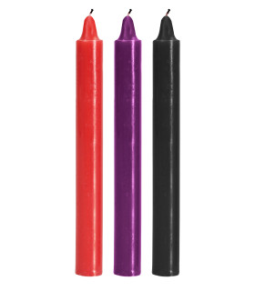 Свічки для БДСМ низькотемпературні TOYJOY Japanese Drip Candles, 3 шт - No Taboo