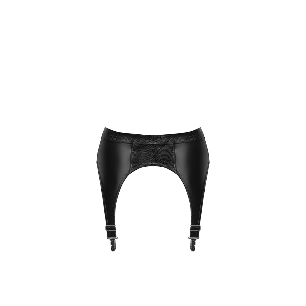 Пояс для чулок сексуальный Noir Handmade XL, из винила, черный, фото №4 — секс шоп Украина, NO TABOO
