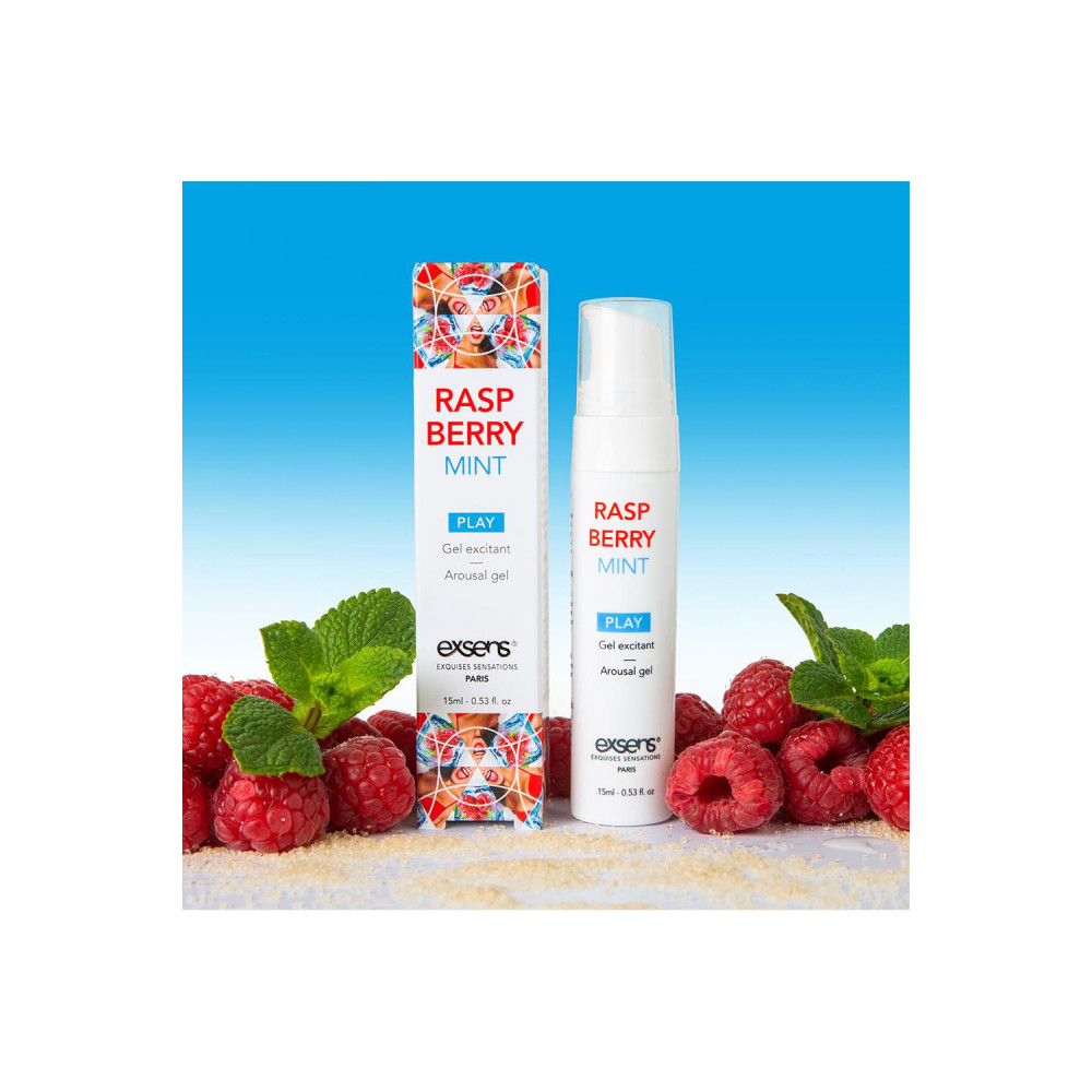 Возбуждающий гель для женщин Exsens Arousal Gel Raspberry Mint, 15 мл, фото №4 — секс шоп Украина, NO TABOO