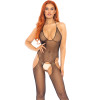 Комбінезон еротичний Leg Avenue Suspender Bodystocking, One size, чорний, фото №1 — секс шоп Україна, NO TABOO