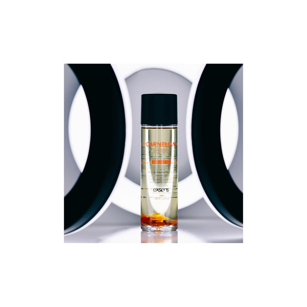 Массажное масло Exsens Organic Massage Oil Carnelian Apricot, 100 мл, фото №5 — секс шоп Украина, NO TABOO