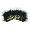 Маска на глаза с мехом Flocky blindfold leopard, леопардовая, фото №2 — секс шоп Украина, NO TABOO