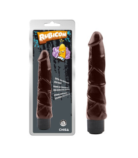 Вибратор реалистичный Rubicon, коричневый, 21.5 см - No Taboo